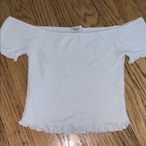 Off the shoulder crop top